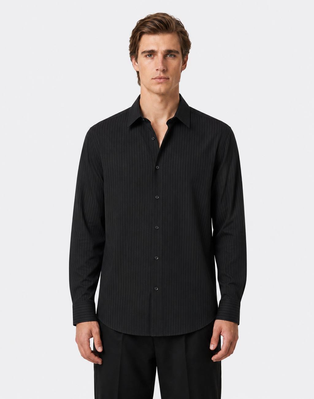 SOLID BLACK SHIRT