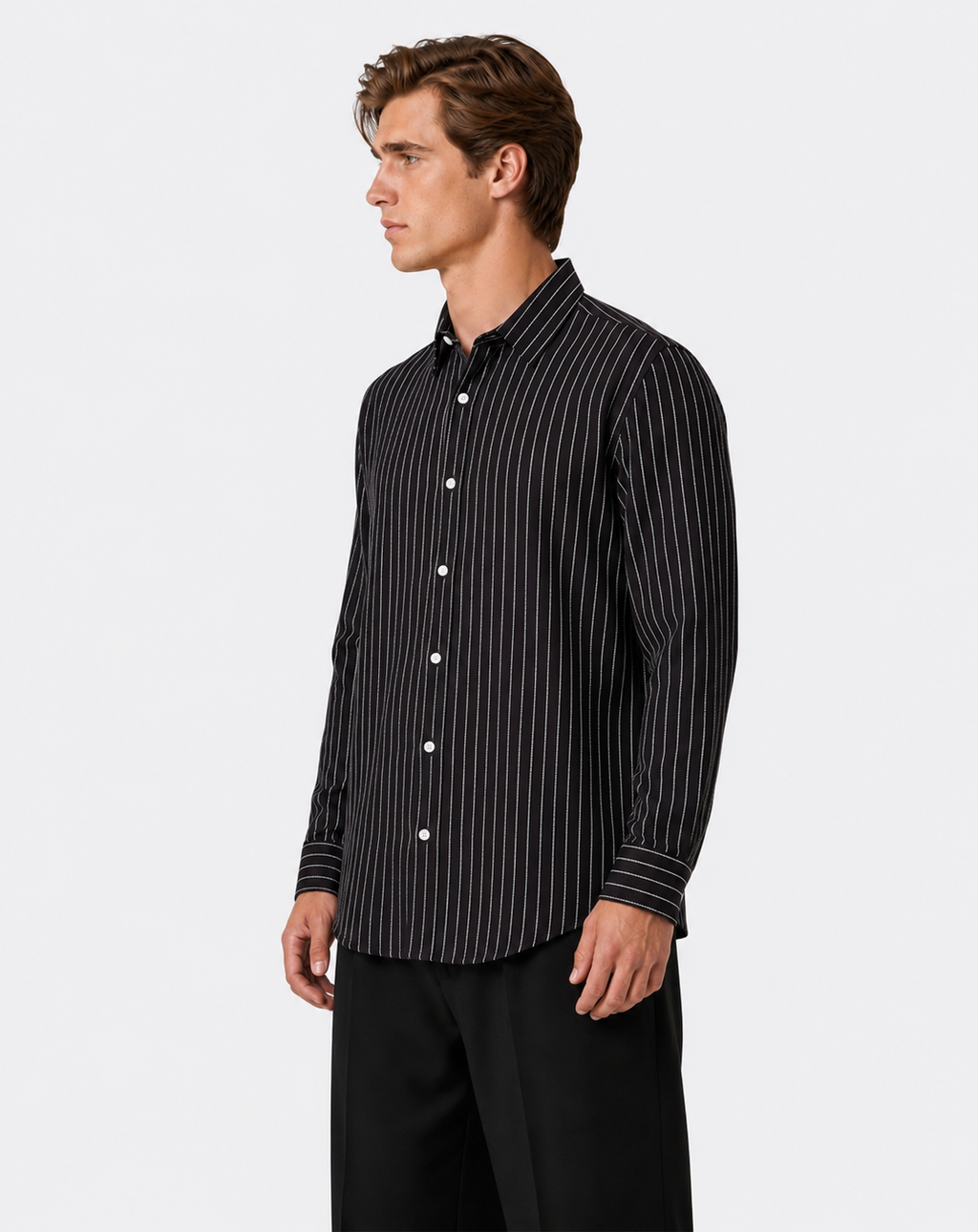 STRIPED BLACK SHIRT