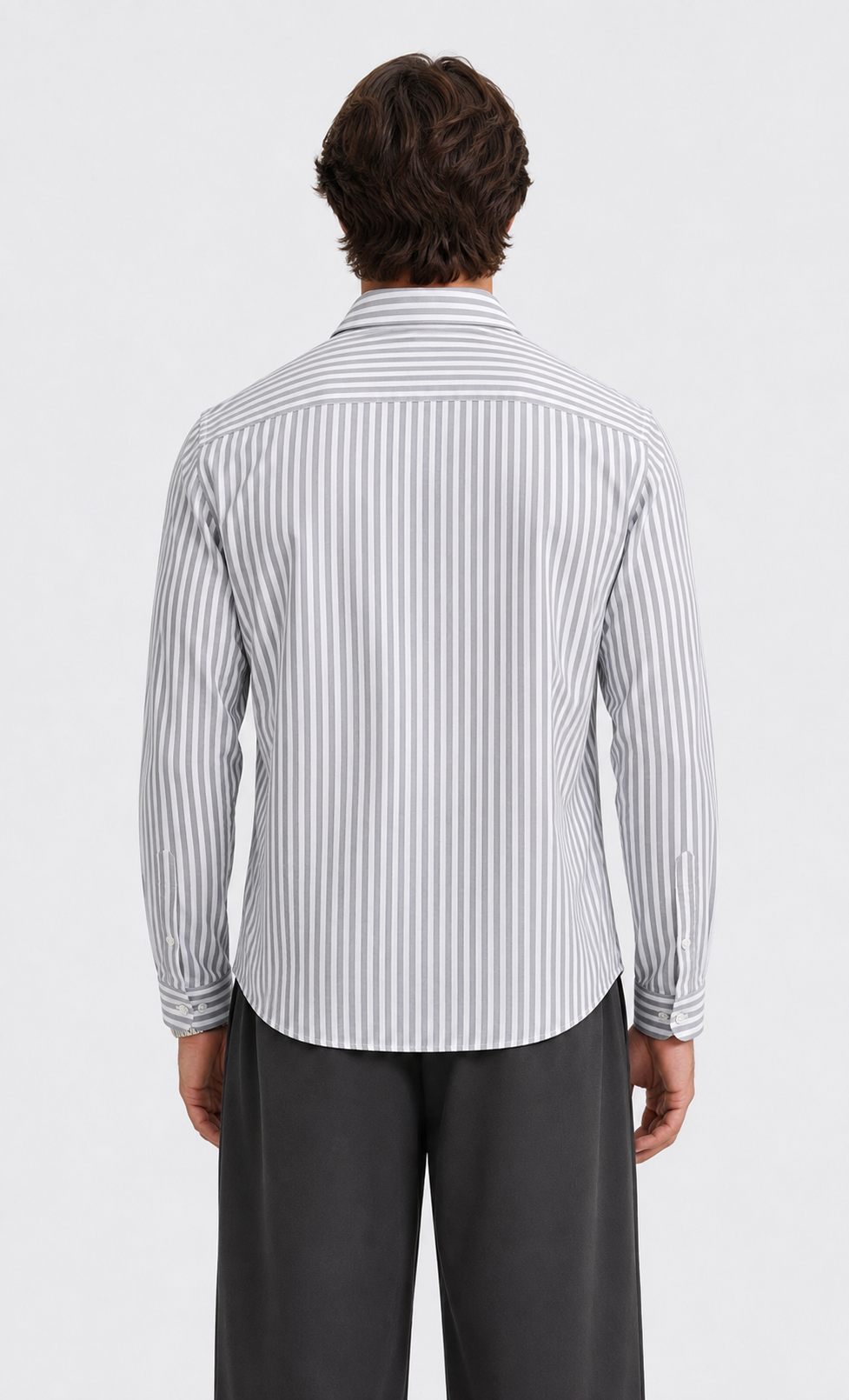 DARK GRAY STRIPED SHIRT