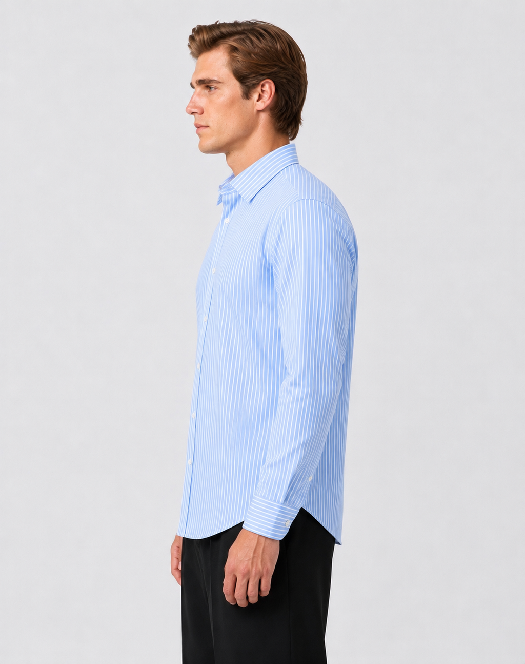 STRIPED BABY BLUE SHIRT