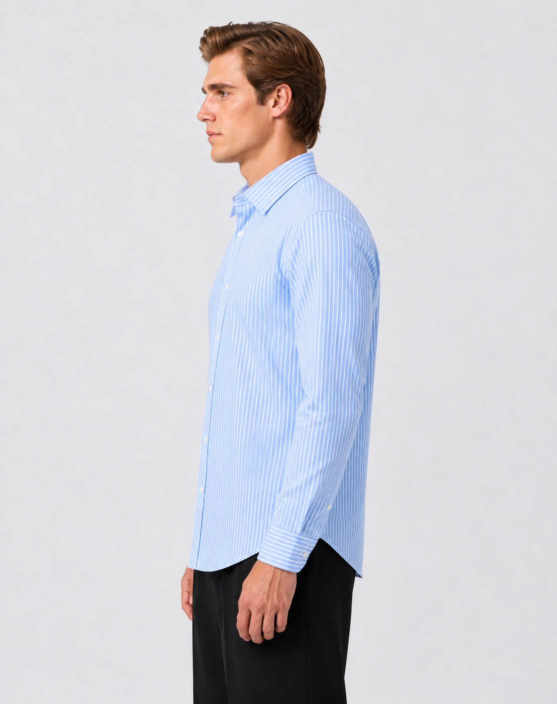 STRIPED BABY BLUE SHIRT