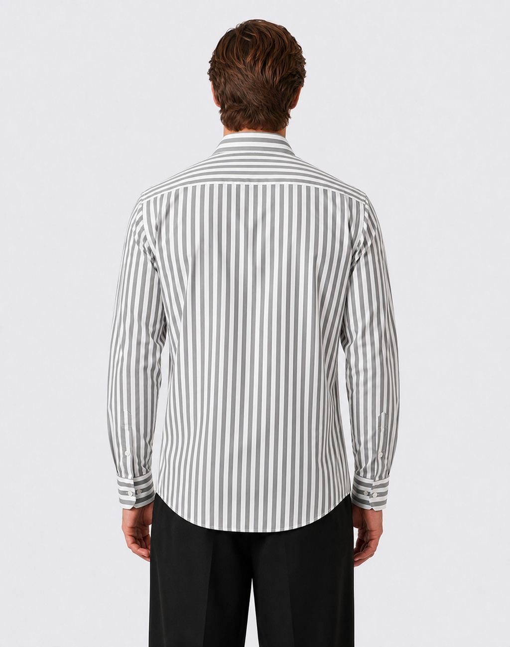 DARK GRAY STRIPED SHIRT