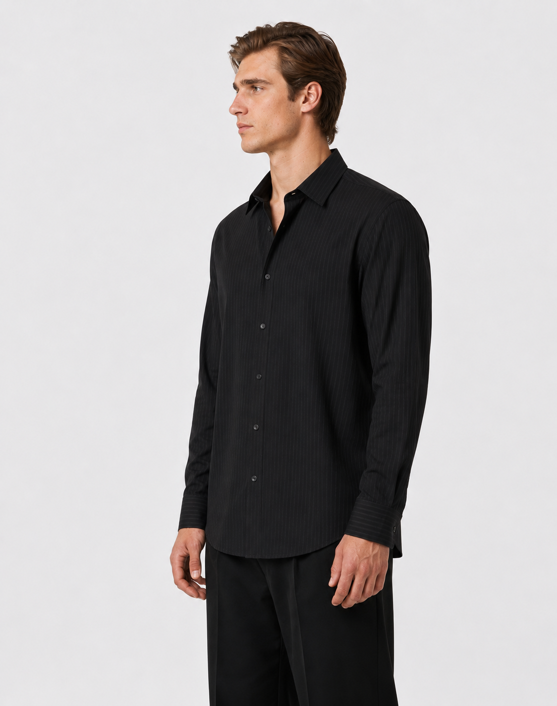 SOLID BLACK SHIRT